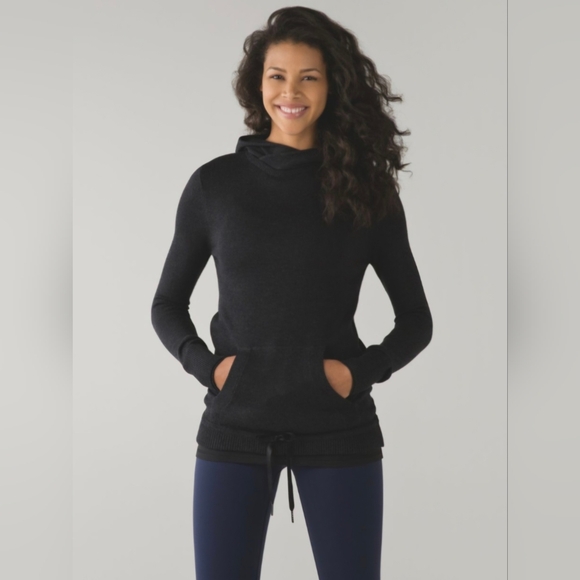 Lululemon Sweet Savasana Pullover Heathered Black - Picture 1 of 13